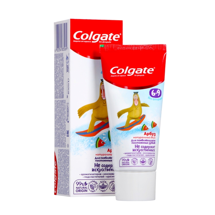 Паста зубная детская Colgate 6-9 лет, со вкусом арбуза, 60 мл Паста зубная детская Colgate 6-9 лет, со вкусом арбуза, 60 мл