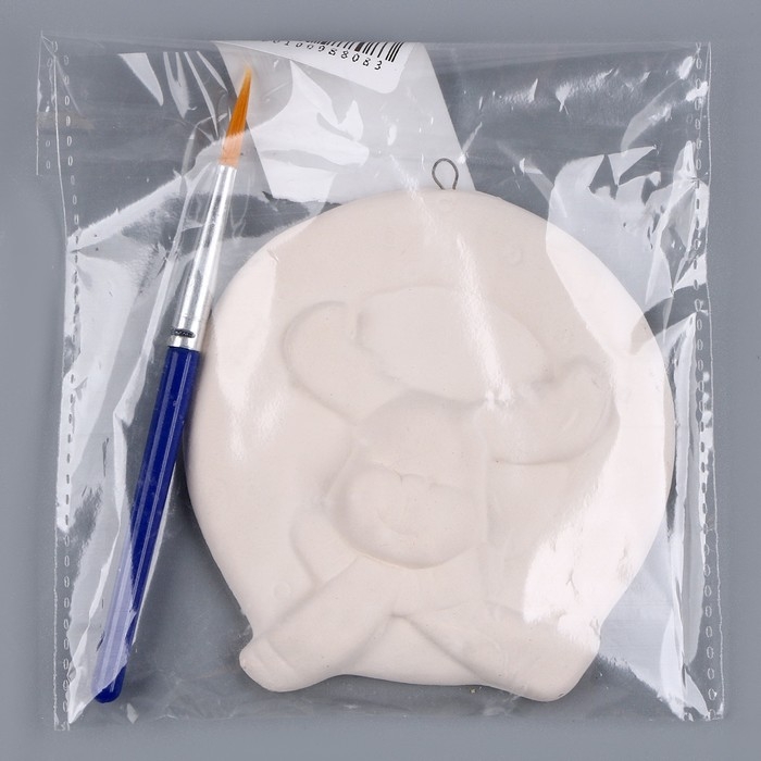 Новый год! Ёлочное украшение под раскраску &laquo;Олень&raquo; с подвесом, кисть