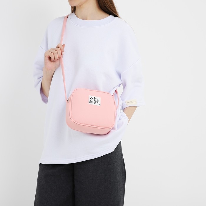 Сумка кросс-боди на молнии, цвет розовый Сумка кросс-боди на молнии, цвет розовый