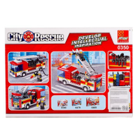 Конструктор &laquo;Пожарная машина&raquo;, 196 деталей