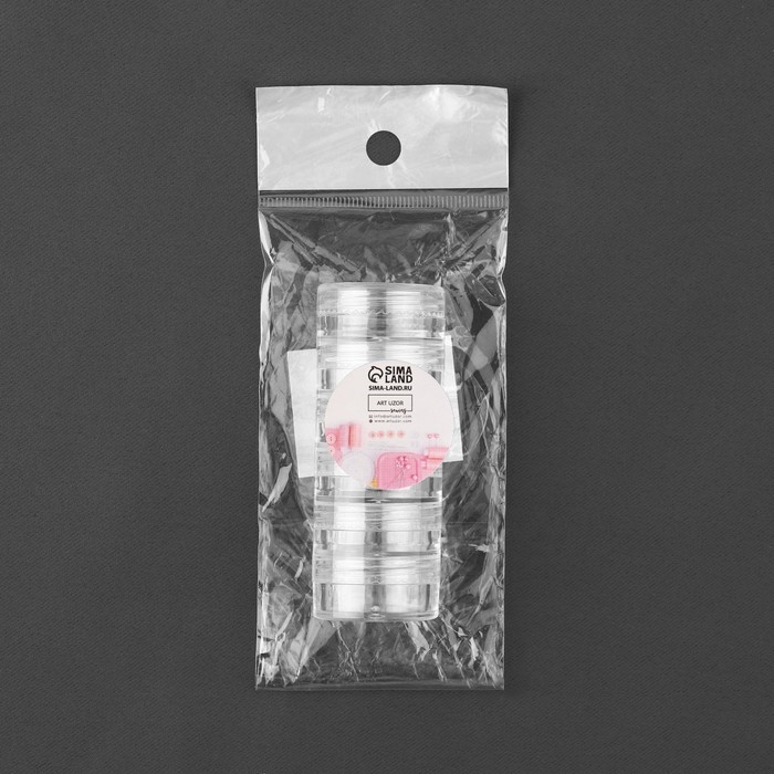 Баночки для хранения мелочей, накручивающиеся, по 5 мл, 6 шт Баночки для хранения мелочей, накручивающиеся, по 5 мл, 6 шт