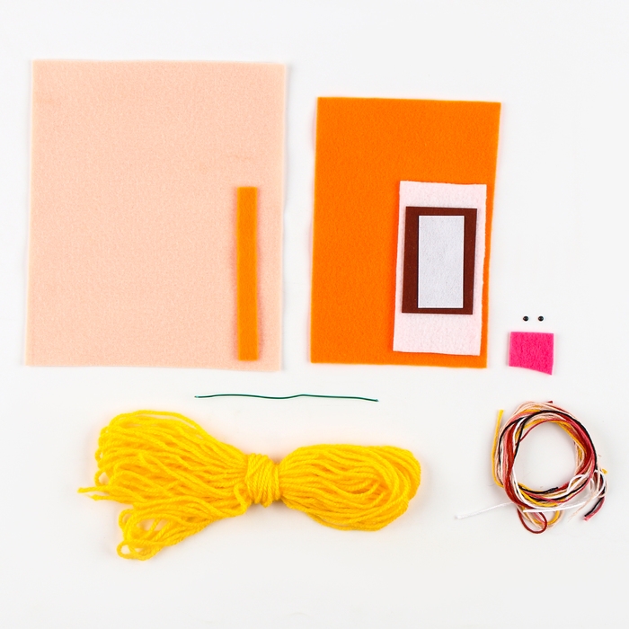 Набор по изготовлению игрушки из фетра &laquo;Девочка &mdash; лисичка&raquo; рост &mdash; 15 см