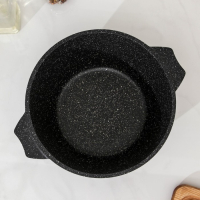 Кастрюля &laquo;Гранит Black&raquo; Induction Pro, 3 л, d=22 см, h=10.5 см, индукция, цвет чёрный