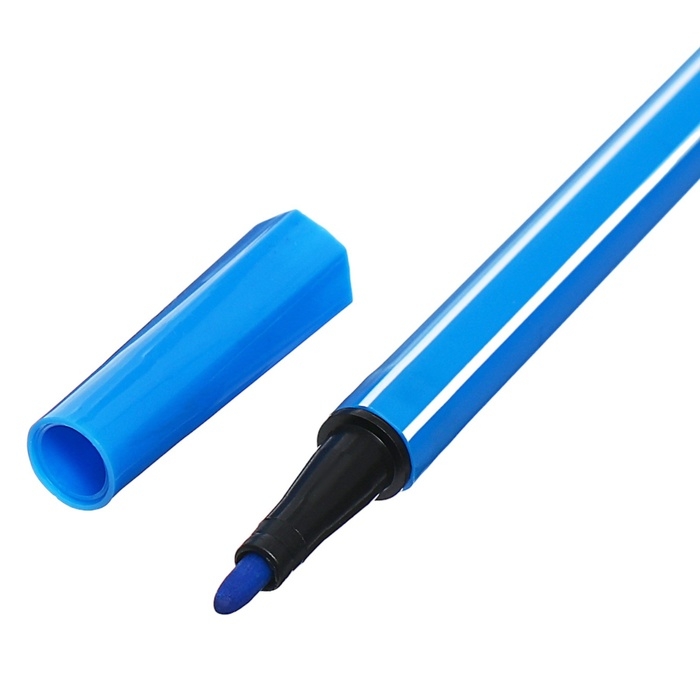 Фломастеры 36 цветов, в тубусе, синий "Мишка"