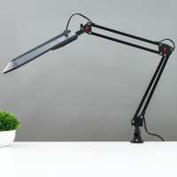 Лампа настольная UTLED-017С на струбцине, G23 8Вт LED черный Лампа настольная UTLED-017С на струбцине, G23 8Вт LED черный