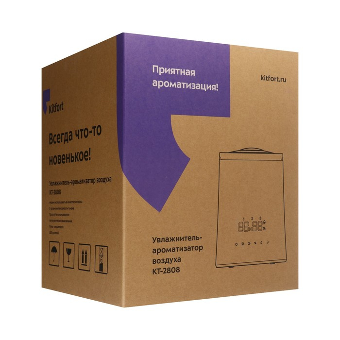 Увлажнитель воздуха Kitfort КТ-2808, ультразвуковой, 37 Вт, 4 л, 30 м2, ароматизация Увлажнитель воздуха Kitfort КТ-2808, ультразвуковой, 37 Вт, 4 л, 30 м2, ароматизация