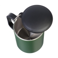 Термокружка, 180 мл, Туризм "Мастер К", сохраняет тепло 2 ч, 8.5 х 6.8 см, зеленая