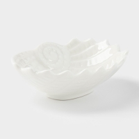 Блюдо керамическое &laquo;Ракушка&raquo;, 9&times;7&times;3 см, цвет белый