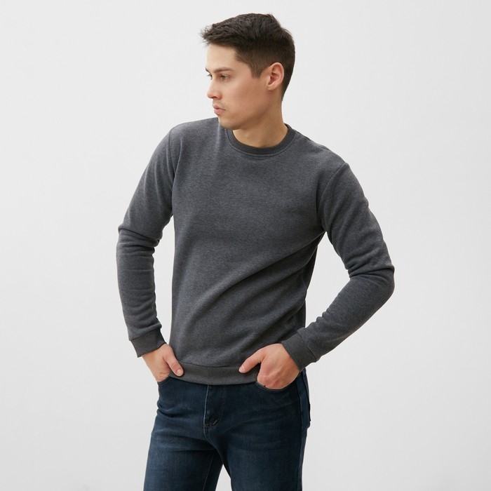 Свитшот мужской НАЧЁС, цвет серый, размер 50