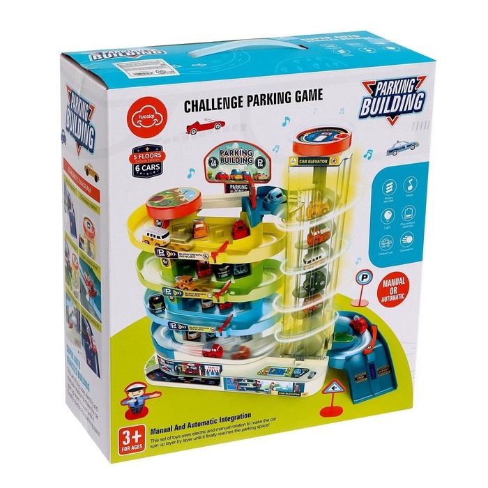 Парковка &laquo;Город&raquo;, 6 машинок, лифт, свет и звук