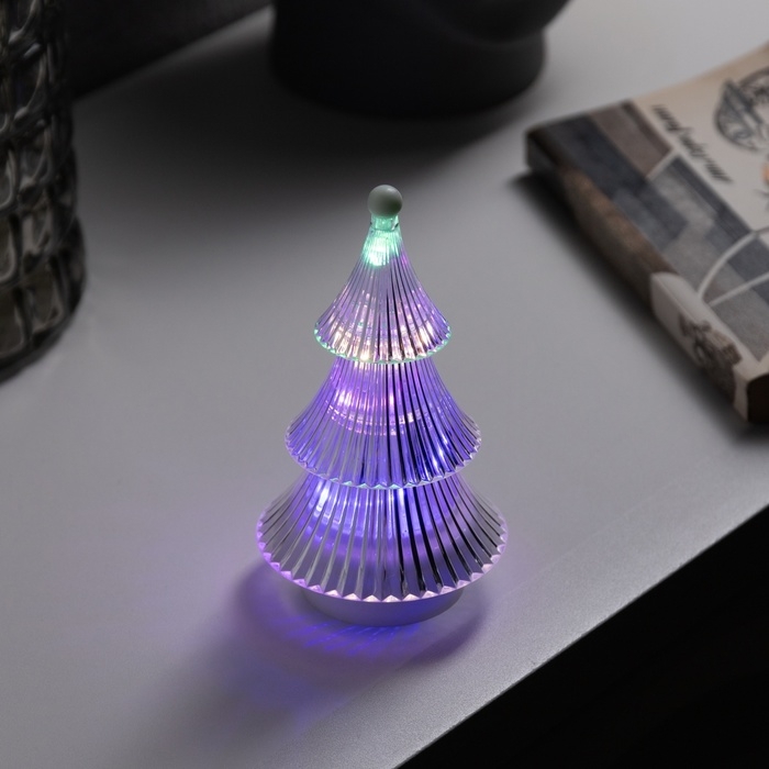 Фигура световая «Елочка» 14х8 см, от батареек 3хAG13 (в комплекте), свечение RGB Фигура световая «Елочка» 14х8 см, от батареек 3хAG13 (в комплекте), свечение RGB