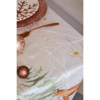Скатерть новогодняя Этель "Christmas forest" Скатерть новогодняя 150*220 +/-3см с ГМВО, 100%хл, 190г/м2