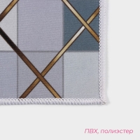 Коврики для ванной и туалета Доляна &laquo;Котто&raquo;, 2 шт, 50&times;80, 40&times;50 см, цвет серый