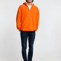 Анорак флисовый унисекс Fliska, оранжевый, размер XL/XXL
