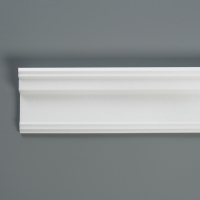 Плинтус потолочный 08019Е, белый 80х30х2000 мм