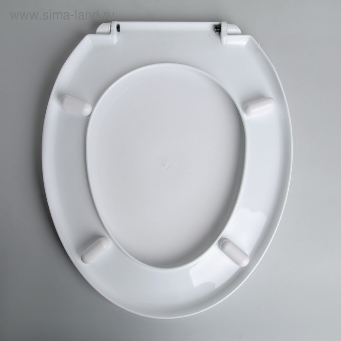 Сиденье для унитаза с крышкой Росспласт &laquo;Лотос&raquo;, 45 х 37 см, цвет белый