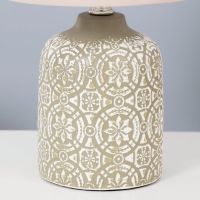 Лампа настольная с абажуром "Мандилина бежевый" Е14 18х18х29 см RISALUX