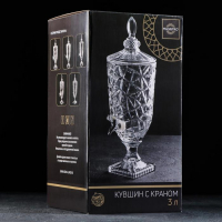 Диспенсер для напитков стеклянный Magistro «Кристалл», 3 л, 17×50 см Диспенсер для напитков стеклянный Magistro «Кристалл», 3 л, 17×50 см