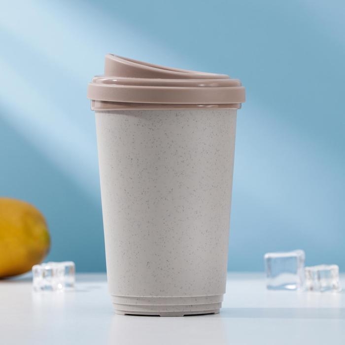 Термоcтакан пластиковый, 400 мл, цвет МИКС