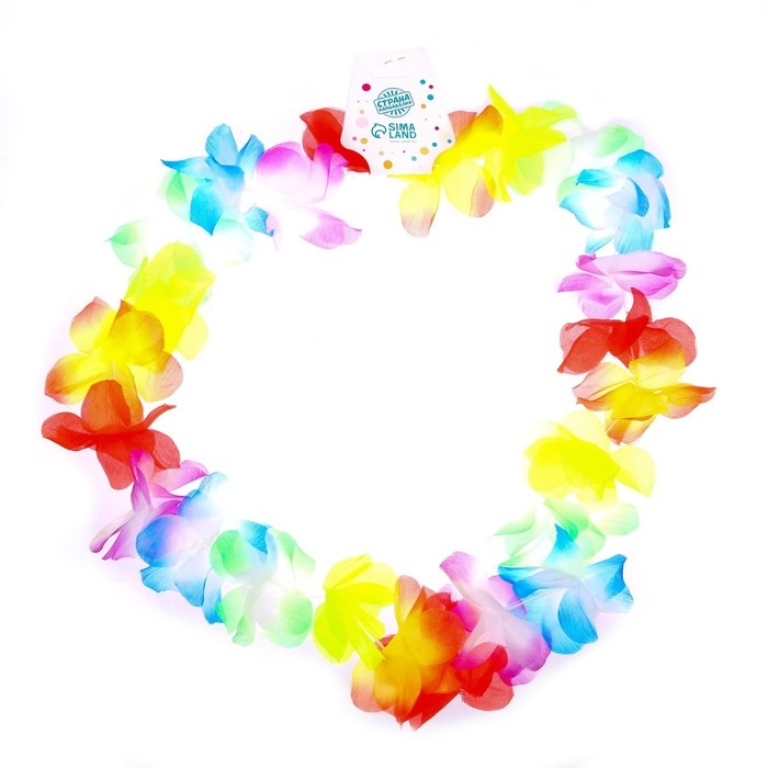 Гавайское ожерелье &laquo;Радуга цветов&raquo;
