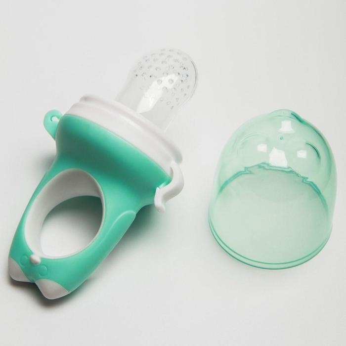 Ниблер для прикорма с силиконовой сеточкой «Дино», цвет МИКС Ниблер для прикорма с силиконовой сеточкой «Дино», цвет МИКС