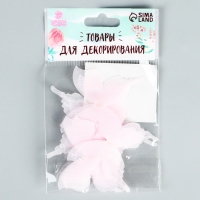 Декор для творчества &laquo;Бабочка&raquo;, трёхслойный, набор 12 шт., размер 1 шт. &mdash; 5 &times; 4,5 см, цвет розовый
