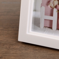 Фоторамка пластик на 2 фото 10х15, 13х18 см "Сердечки на ниточках" белая 20,5х33х2 см Фоторамка пластик на 2 фото 10х15, 13х18 см "Сердечки на ниточках" белая 20,5х33х2 см