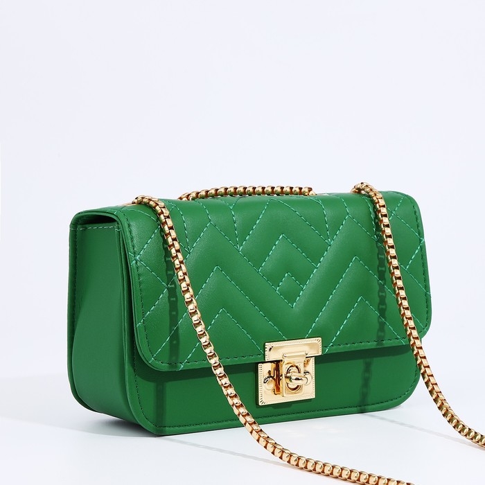 Сумка-мессенджер на клапане, цвет зелёный Сумка-мессенджер на клапане, цвет зелёный