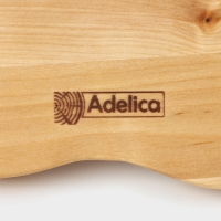 Менажница Adelica, 3 секции, с ручкой, 22&times;1,8 см, массив берёзы