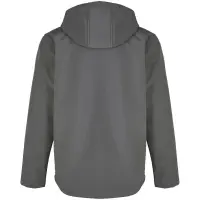 Куртка софтшелл с капюшоном мужская Race Men, темно-серая, размер L