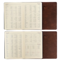 Ежедневник недатированный А5, 136 листов Waltz, твёрдая обложка, искусственная кожа, магнитный клапан, синий срез, блок 70 г/м2, синий