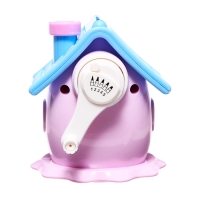 Точилка механическая с контейнером, 5 видов заточки, Домик Сиреневый Точилка механическая с контейнером, 5 видов заточки, Домик Сиреневый