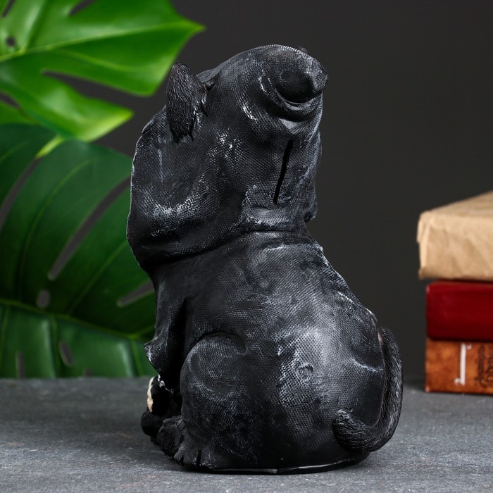 Копилка Копилка "Кот хиппи" черный, 23х13х16см