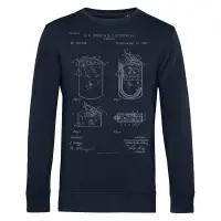 Свитшот Old Patents. Lighter, темно-синий, размер XL