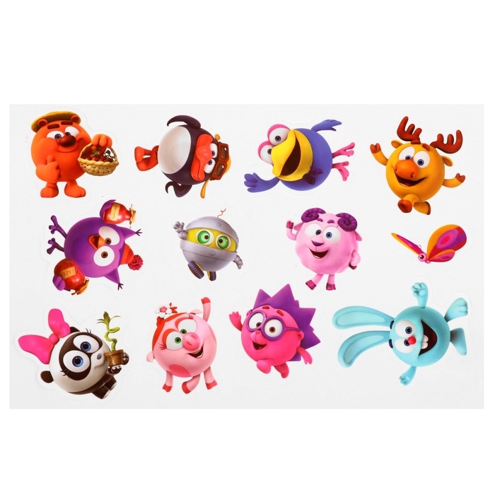 Игра развивающая на липучках "Изучаем кто где живет", Смешарики