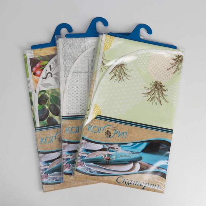 Скатерть на нетканой основе многоразовая с бейкой &laquo;Мажор&raquo;, 135&times;110(+/-5) см, цвет микс