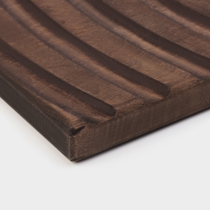 Доска разделочная для подачи Wild Kitchen, 26&times;22&times;2.5 см, граб темный