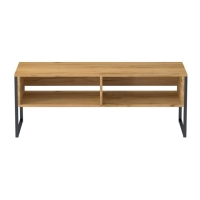 Тумба под ТВ Chicago 118х35х45 см, дуб крафт золотой, чёрный