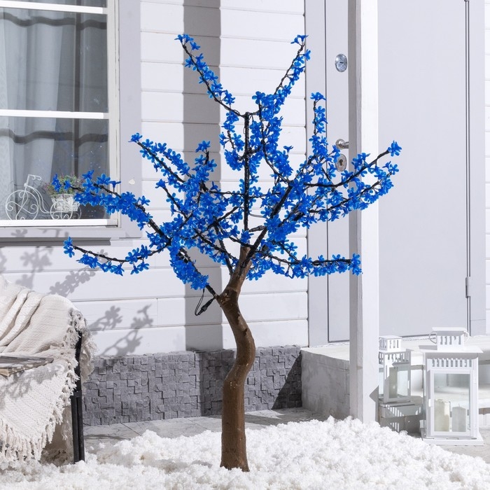 Светодиодное дерево «Сакура» 1.5 м, 540 LED, постоянное свечение, 220 В, свечение синее Светодиодное дерево «Сакура» 1.5 м, 540 LED, постоянное свечение, 220 В, свечение синее