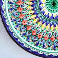 Ляган Риштанская Керамика "Узоры", 32 см, синий Ляган Риштанская Керамика "Узоры", 32 см, синий