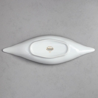 Салатник &laquo;Лодочка&raquo;, 600 мл, золотая обводка, фарфор, Иран