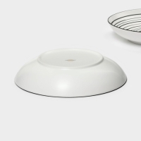 Тарелки глубокие фарфоровые Magistro Hypnose, 900 мл, 23&times;4,5 см, 2 шт