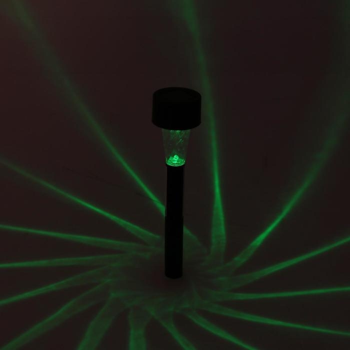 Садовый светильник на солнечной батарее &laquo;Цилиндр&raquo;, 4.5 &times; 30 &times; 4.5 см, 1 LED, свечение мульти (RGB)