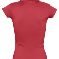 Рубашка поло женская без пуговиц Pretty 220 красная, размер L