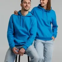 Толстовка с капюшоном Snake II бирюзовая, размер L