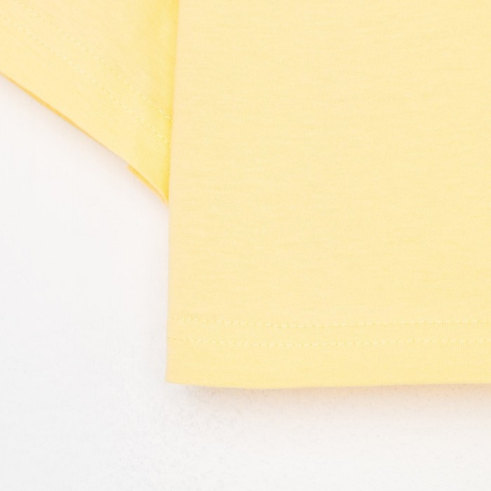 Футболка для девочки укороченная KAFTAN "Selfie", рост 134-140, цвет жёлтый