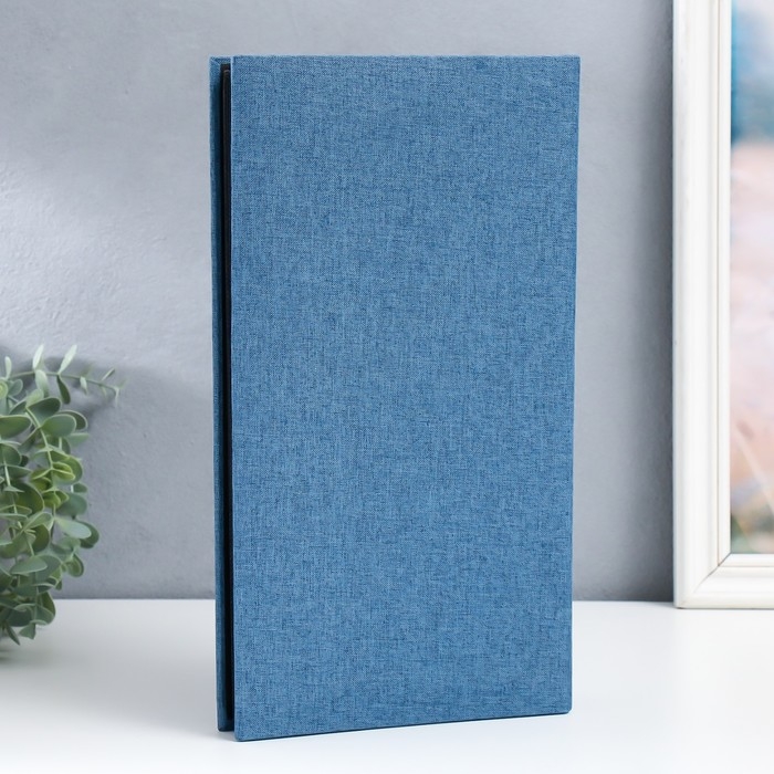 Фотоальбом на 300 фото 10х15 см "Синий" текстиль 33х18х5 см
