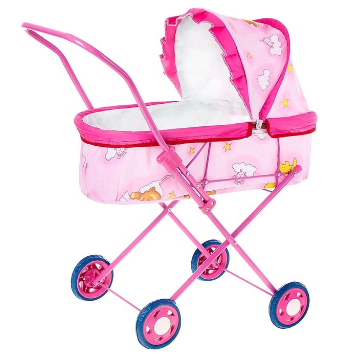 Коляска кукольная № 3, цвета МИКС Коляска кукольная № 3, цвета МИКС