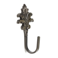 Крючок для штор KS010, однорожковый, цвет бронза Крючок для штор KS010, однорожковый, цвет бронза