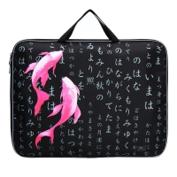 Папка для чертежей и рисунков А3, 470 х 350 х 20 мм, с ручками, текстильная, Calligrata "Рыбки" Папка для чертежей и рисунков А3, 470 х 350 х 20 мм, с ручками, текстильная, Calligrata "Рыбки"